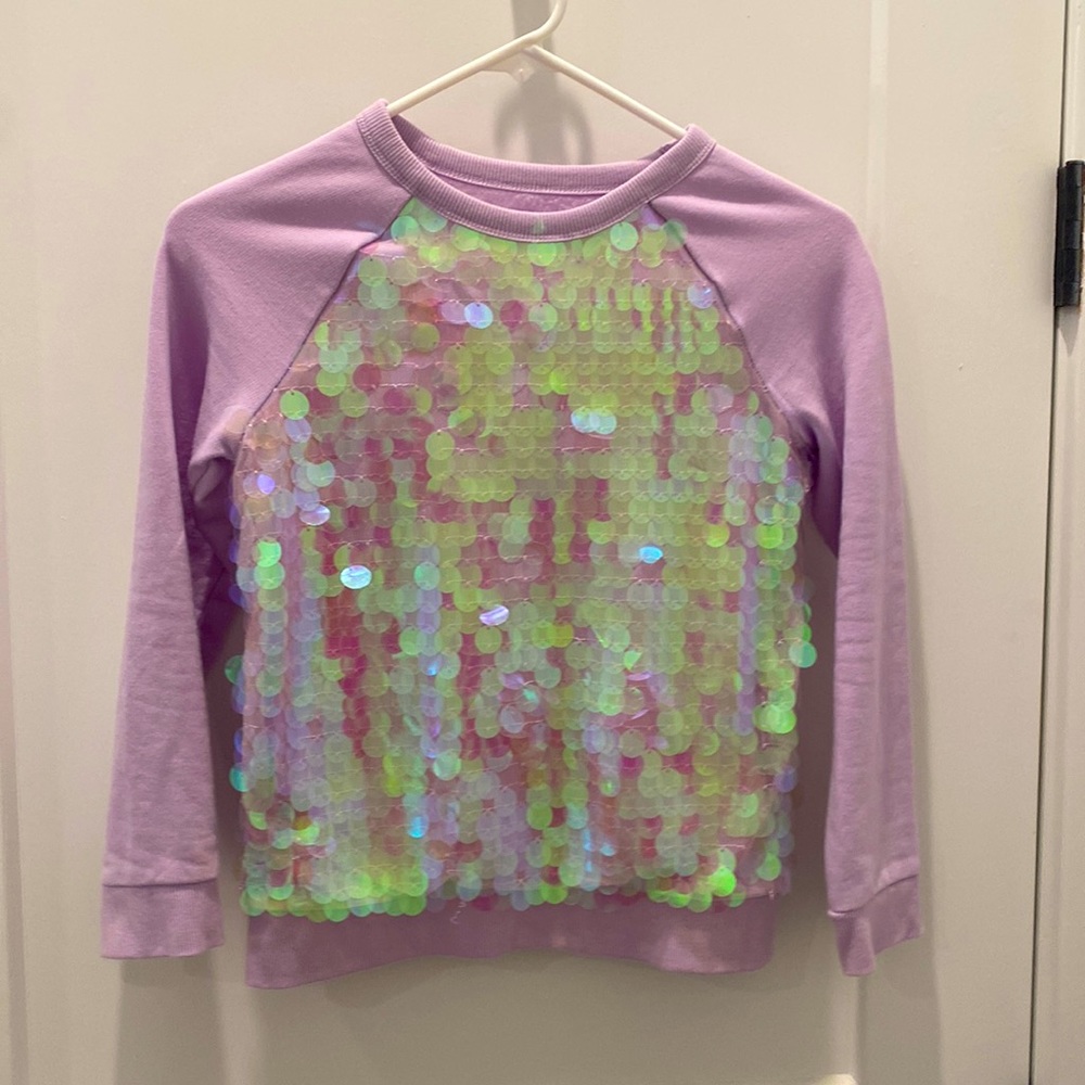 Girls Sequin Pullover